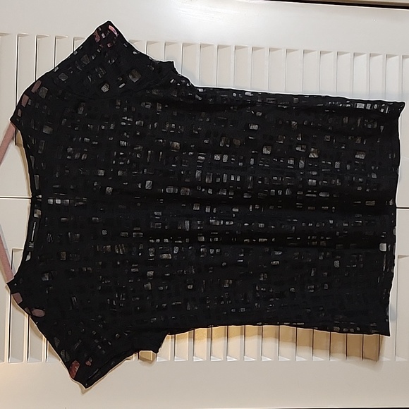 INC International Concepts Tops - Bundle 3 for $15 INC BLAVK SHEER TOP WITH BLOCK DESIGN